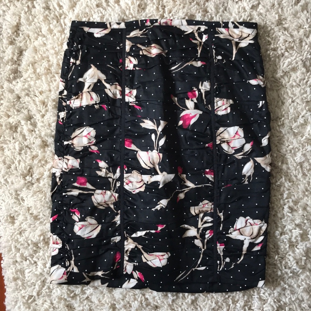 Floral pencil skirt